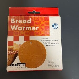 New In Box Fox Run Terra Cotta Bread Warmer